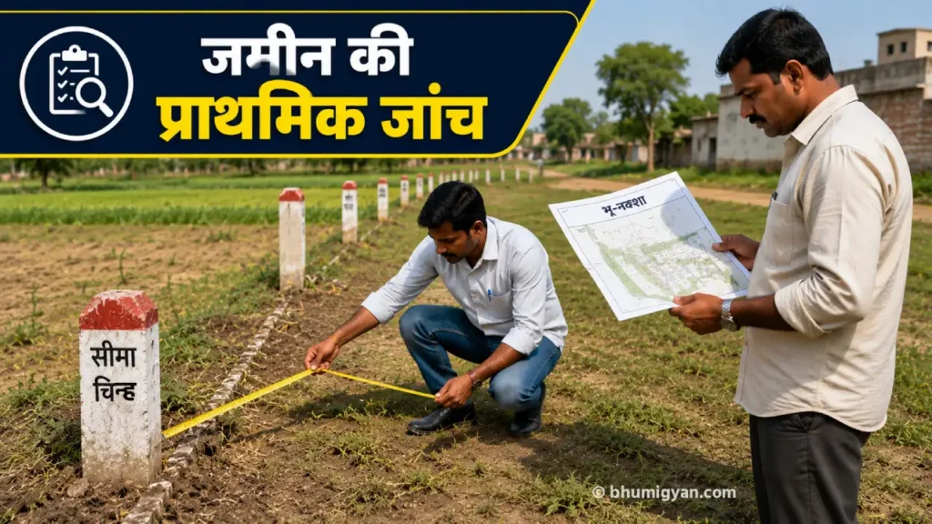 Primary verification of land records on UP Bhulekh portal before buying
