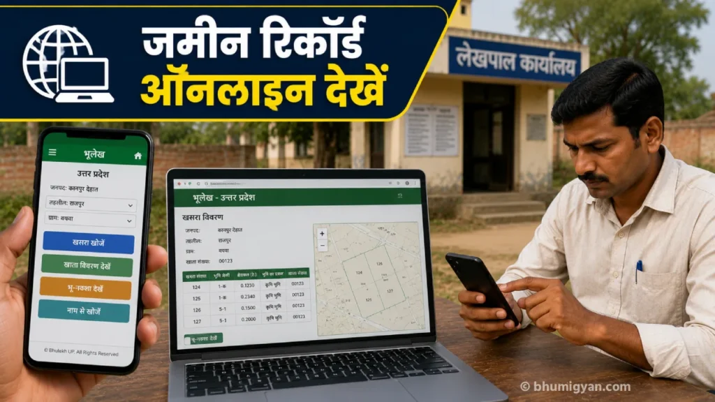Step by step process to check land records online on UP Bhulekh and IGRSUP portals