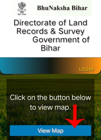 Step 1: Bihar bhunaksha official website homepage to view digital land map online