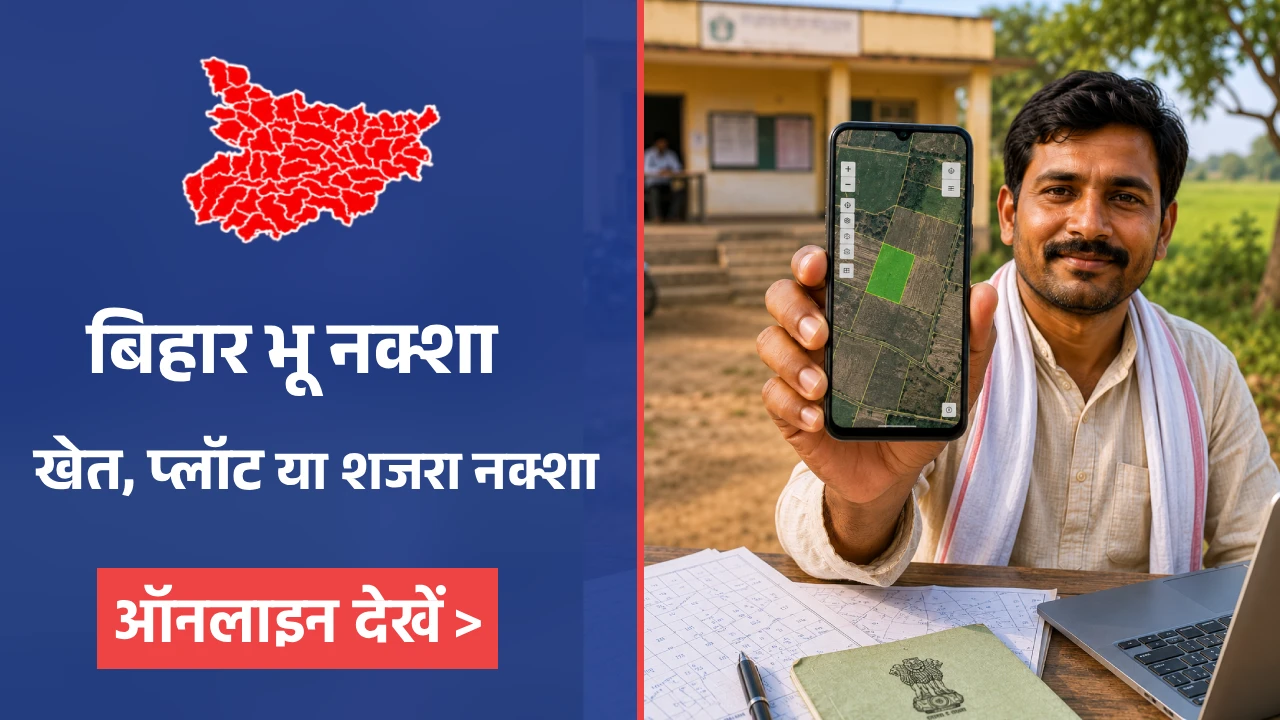 Bihar Bhunaksha पोर्टल पर खेत और जमीन का नक्शा ऑनलाइन देखने का तरीका