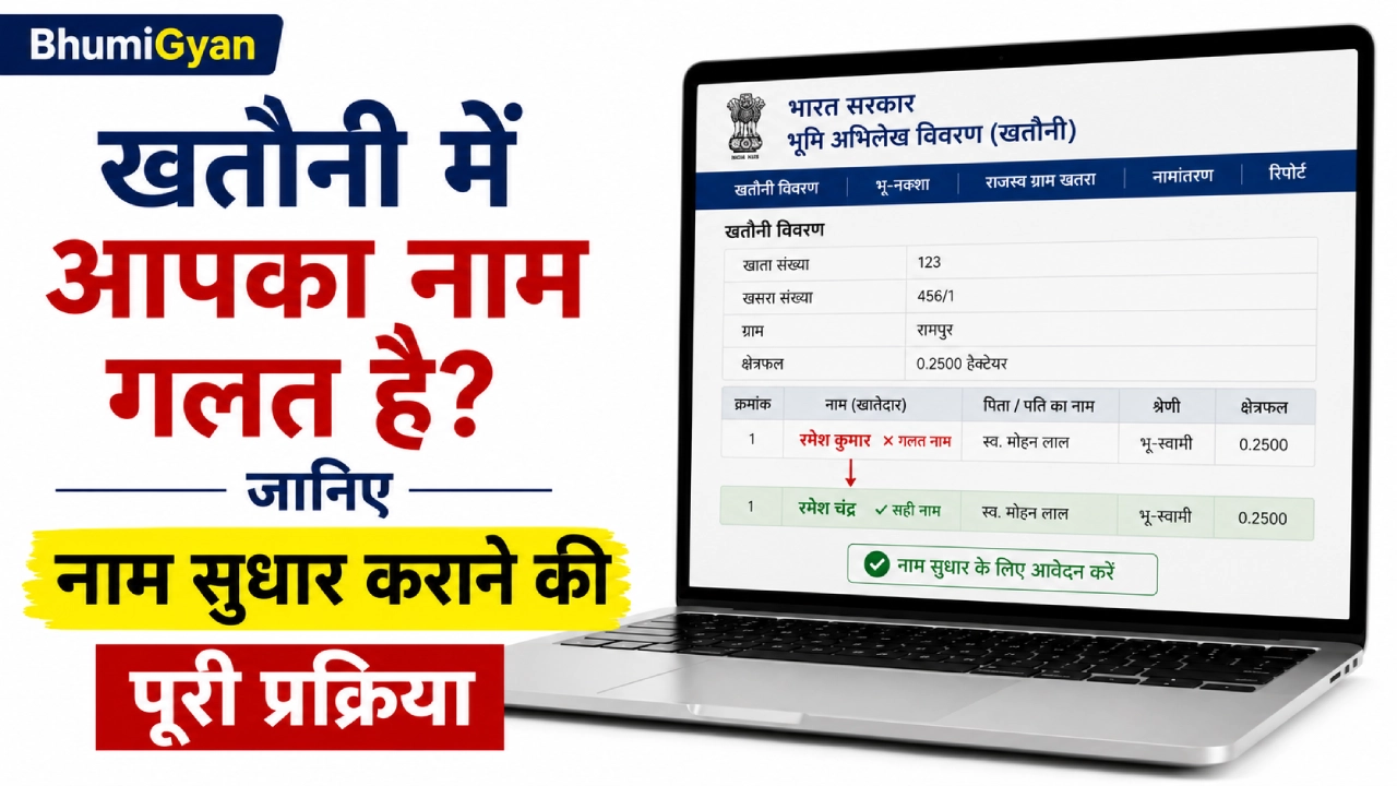 खतौनी में नाम गलत है? नाम सुधार कराने की पूरी प्रक्रिया